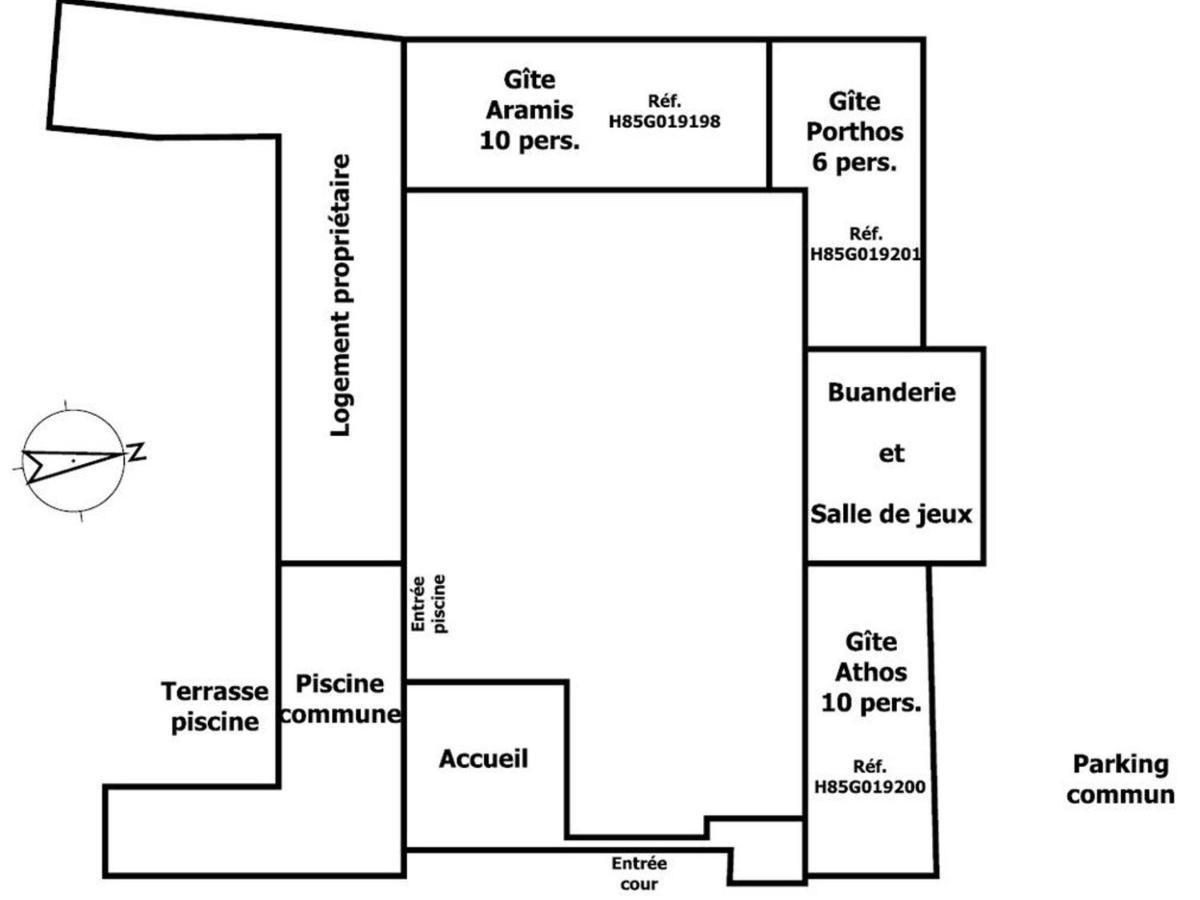 Gite 18Eme Renove Avec Piscine Couverte, Terrasse, Loisirs Et Wifi - 6 Pers. - Fr-1-426-432 Les Herbiers Εξωτερικό φωτογραφία